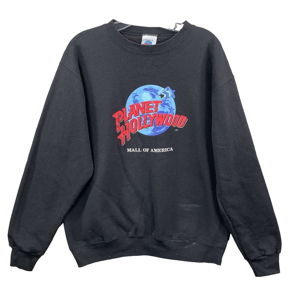 VTG Planet Hollywood Sweatshirt Large America 90's Retro Streetwear Y2K USA Made